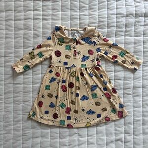 Mini Rodini Gem Dress with Colorful Gem Print